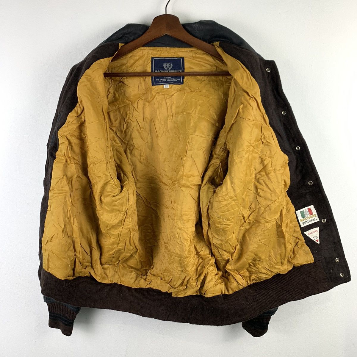 Japanese Brand × Vintage 🔥NK37🔥VTG MACHOPE PURSUIT Leather varsity jackets Size US L / EU 52-54 / 3 - 3 Thumbnail