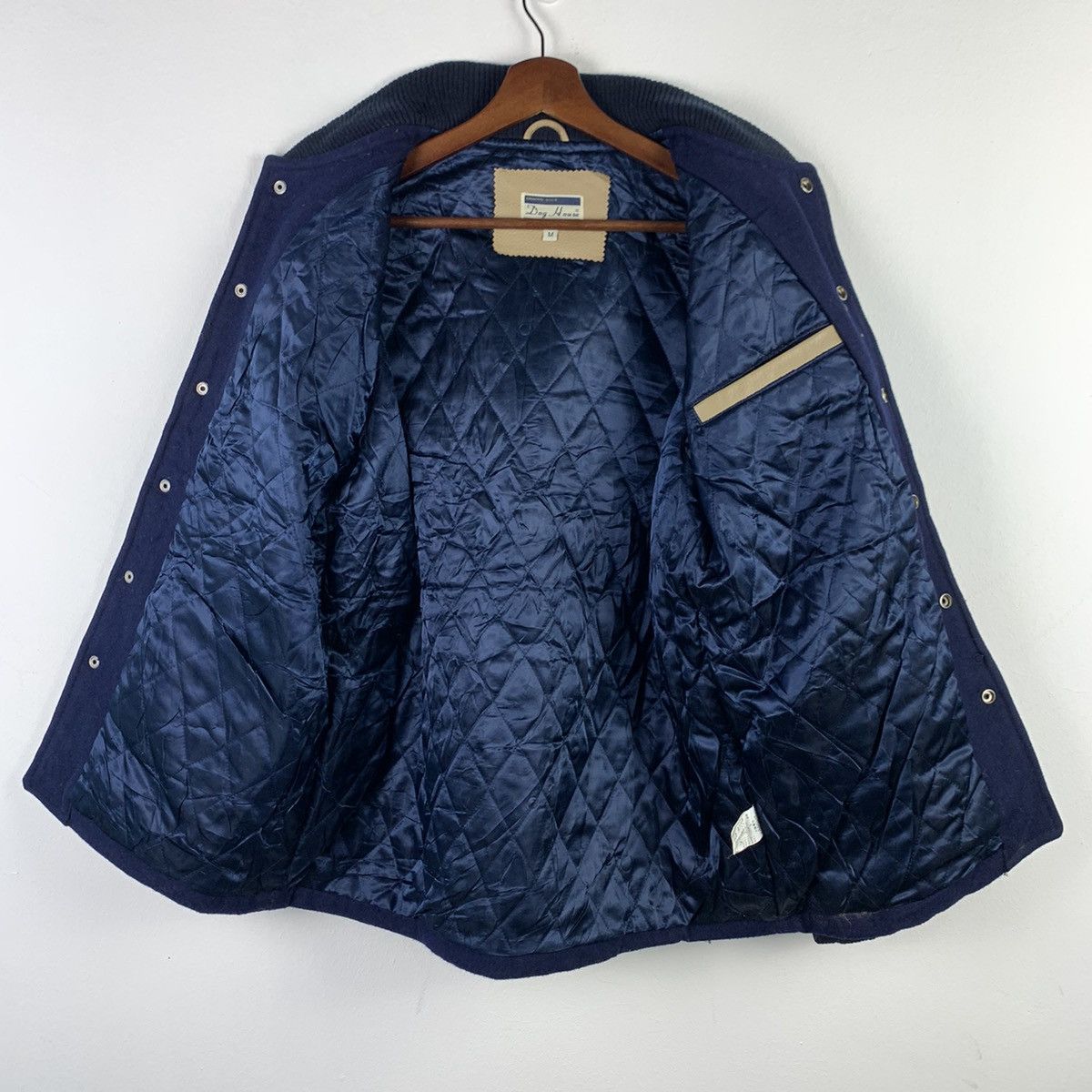 Japanese Brand 🔥NK46🔥Dog House union made Leather varsity jackets Size US M / EU 48-50 / 2 - 3 Thumbnail