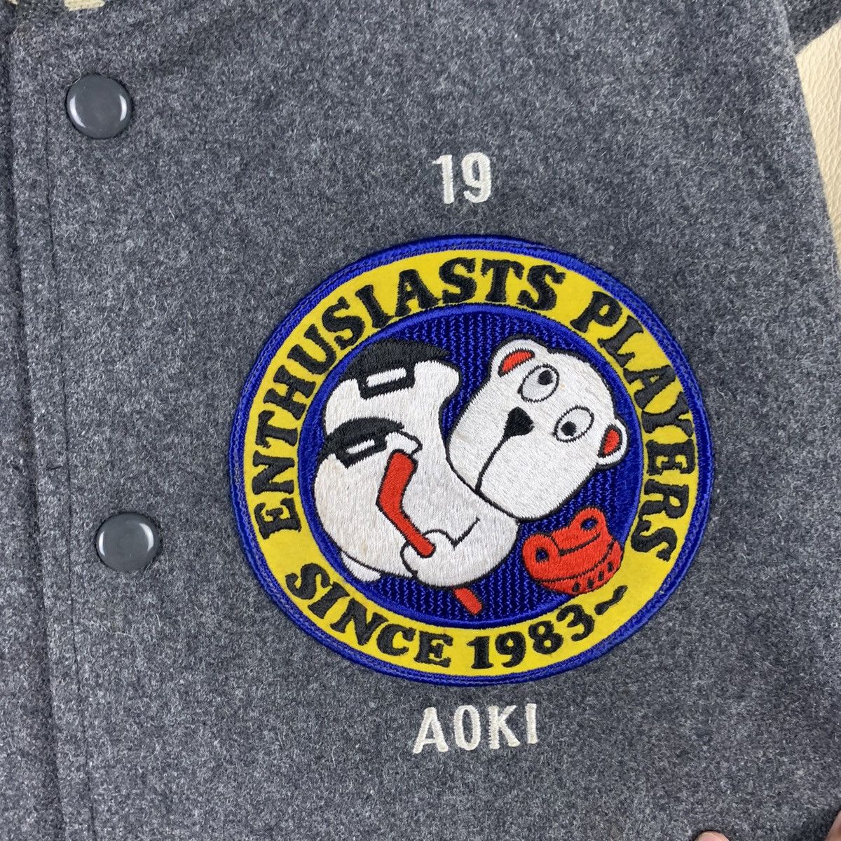Japanese Brand × Vintage 🔥NK47🔥Vintage japanesebrand Hoki ice varsity jackets Size US M / EU 48-50 / 2 - 7 Thumbnail