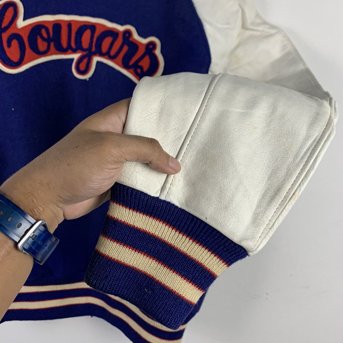 Japanese Brand 🔥NK48🔥TM ATHLETICS Leather varsity jackets Size US M / EU 48-50 / 2 - 5 Thumbnail