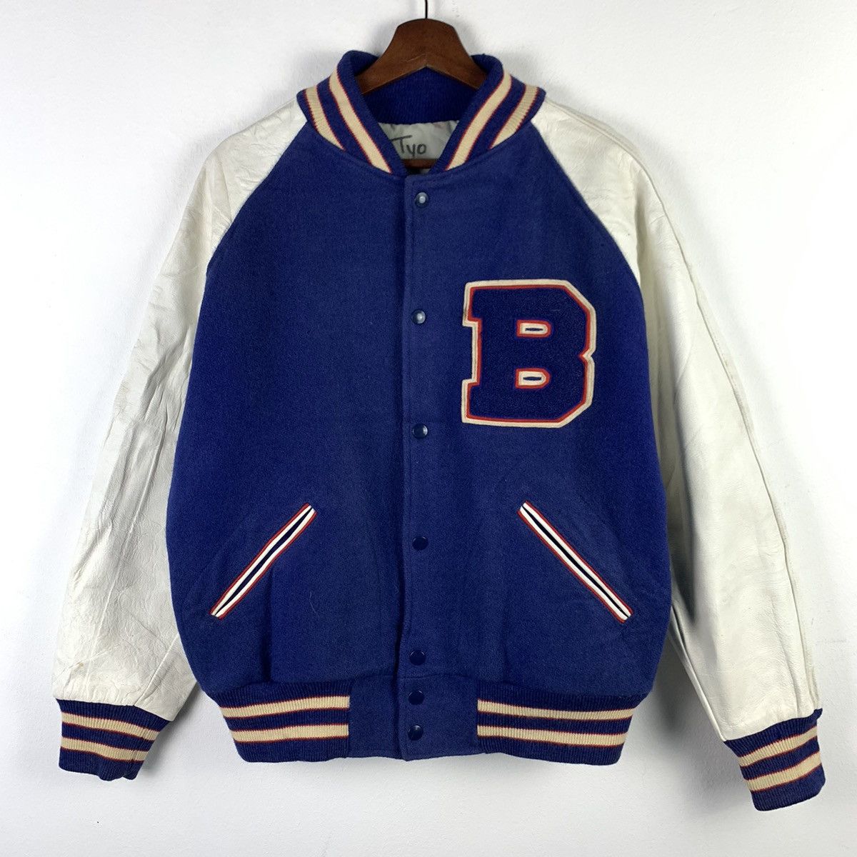 Japanese Brand 🔥NK48🔥TM ATHLETICS Leather varsity jackets Size US M / EU 48-50 / 2 - 3 Thumbnail