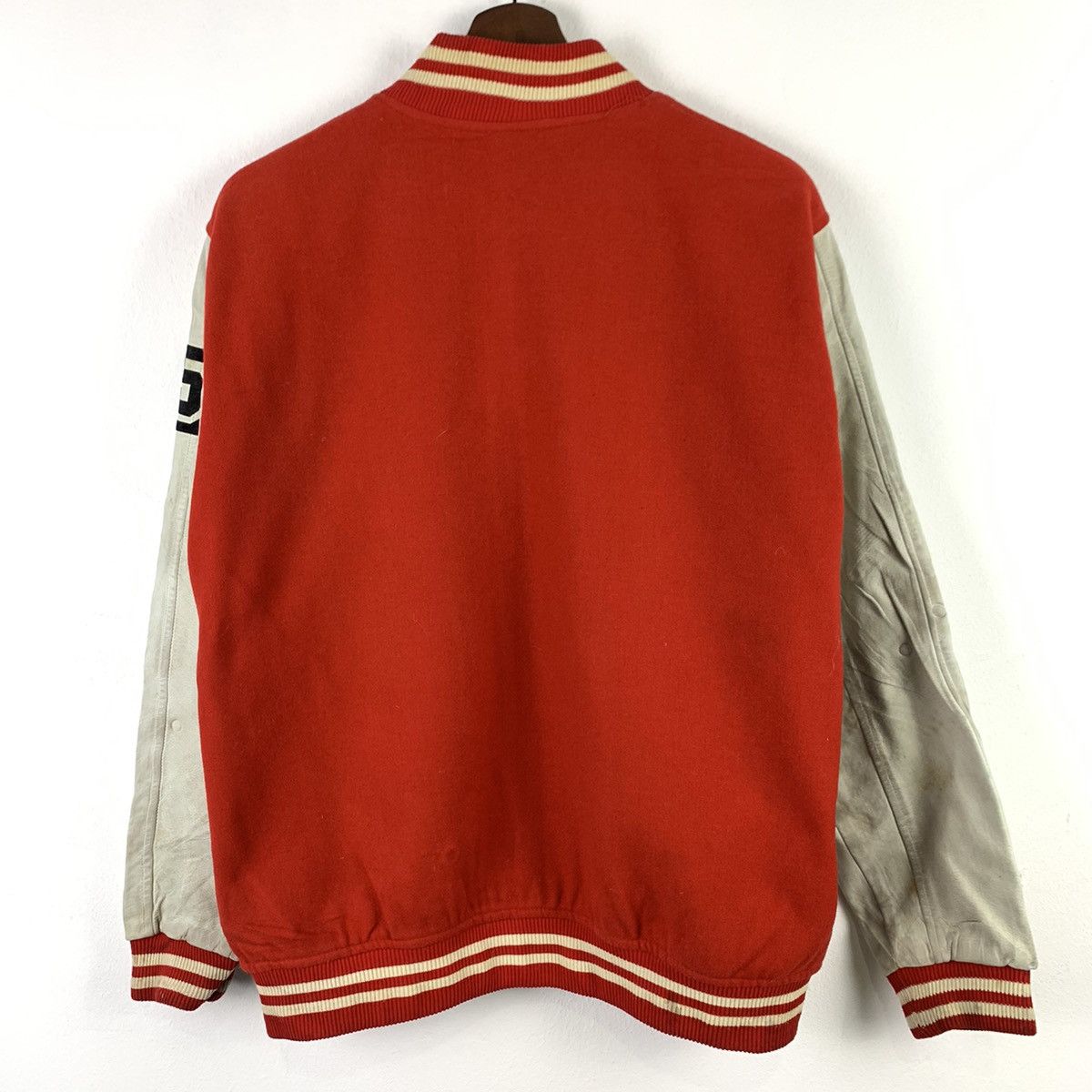 Japanese Brand × Vintage 🔥NK31🔥WASEDA UNIV Pu Leather varsity jackets Size US M / EU 48-50 / 2 - 3 Thumbnail