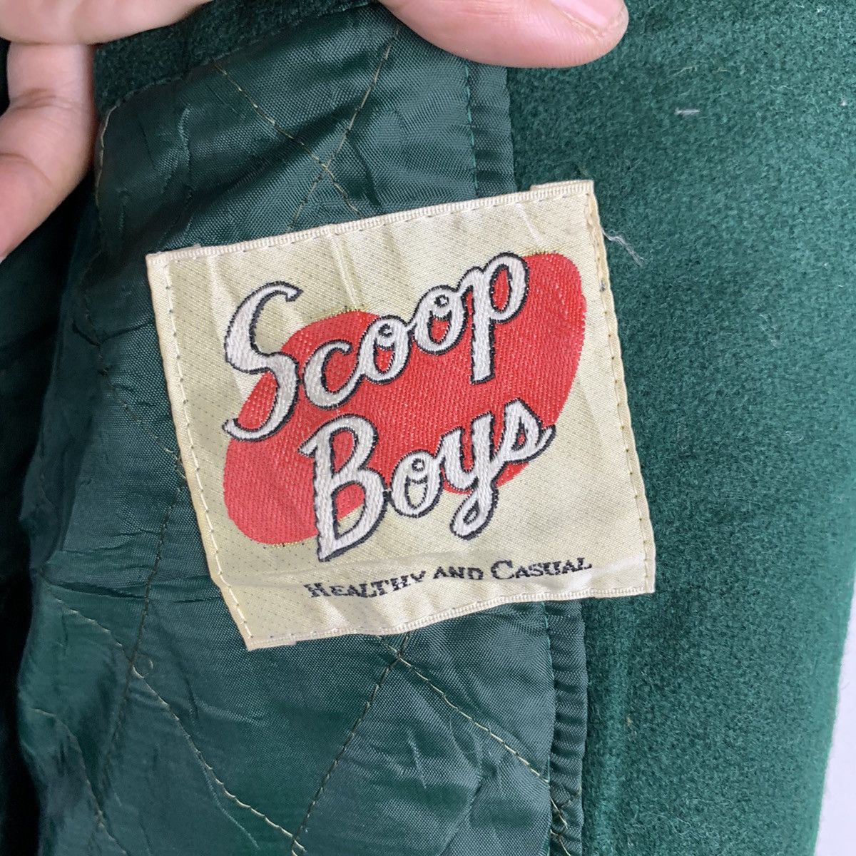 Japanese Brand 🔥NK133🔥Vintage SCOOP Boys Team Racing Cup varsity jackets Size US L / EU 52-54 / 3 - 8 Thumbnail
