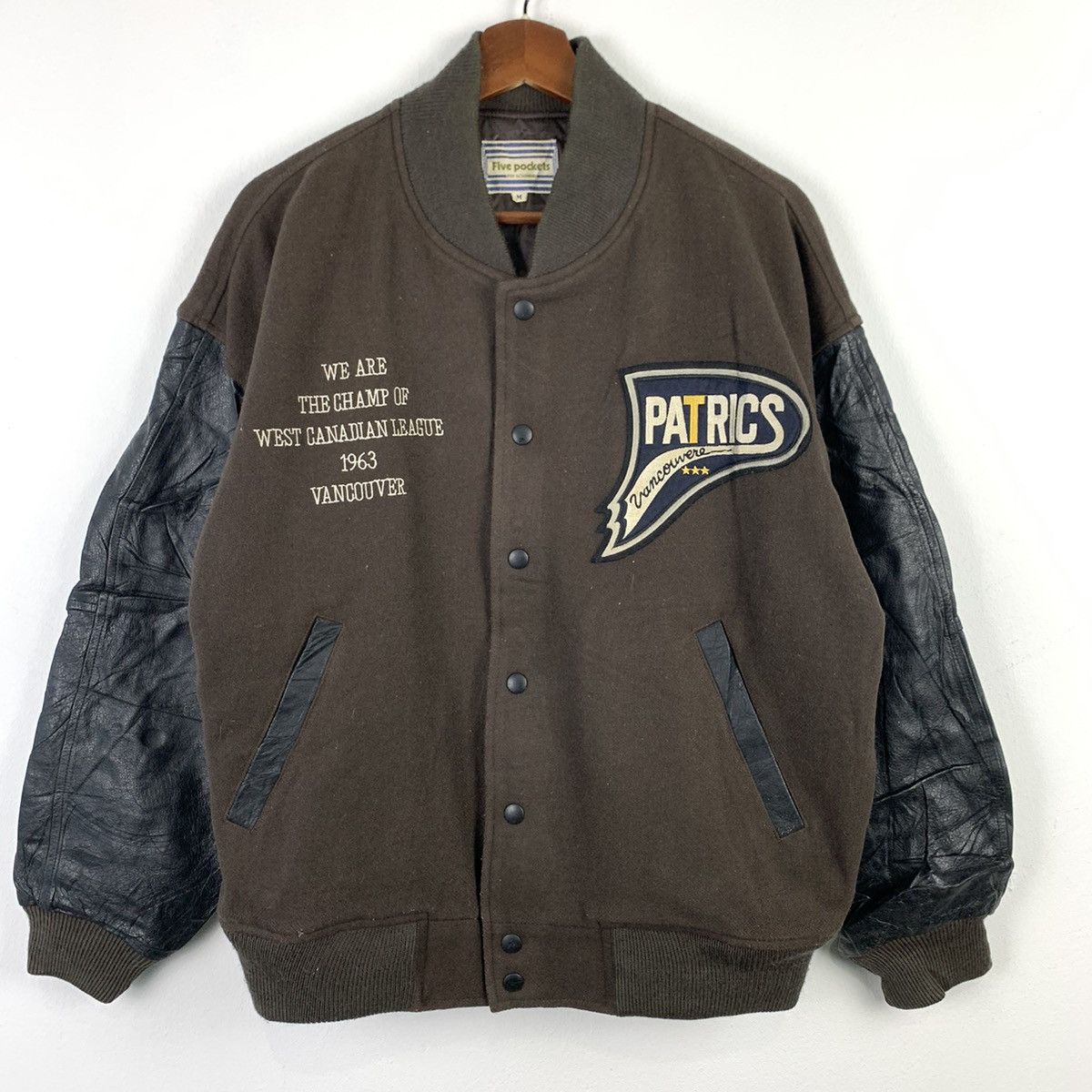 Japanese Brand × Vintage 🔥NS250🔥Vintage Five Pockets Leather varsity jackets Size US M / EU 48-50 / 2 - 2 Thumbnail