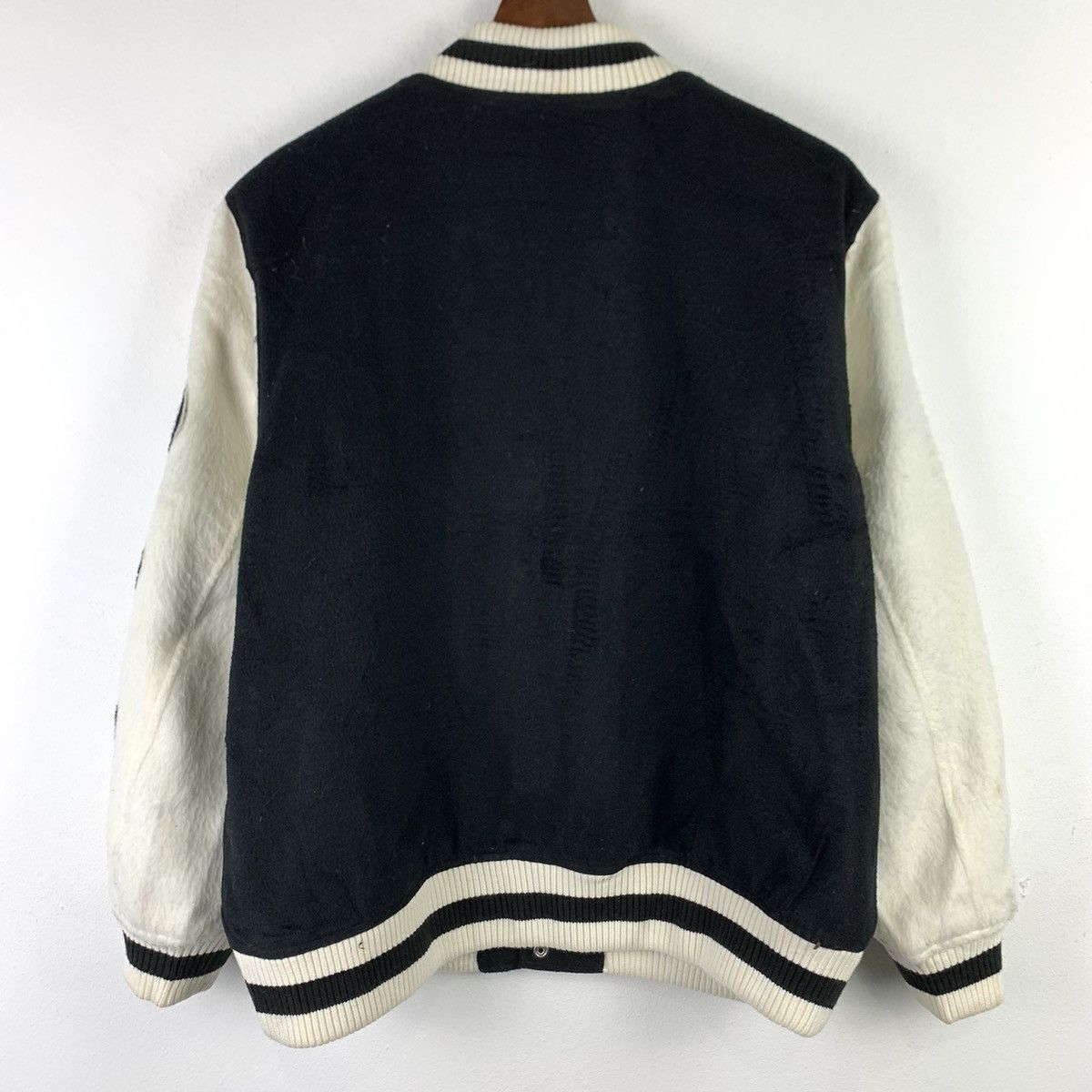 Japanese Brand 🔥NK124🔥Union Made Candy Stripper wool varsity jackets Size US M / EU 48-50 / 2 - 3 Thumbnail