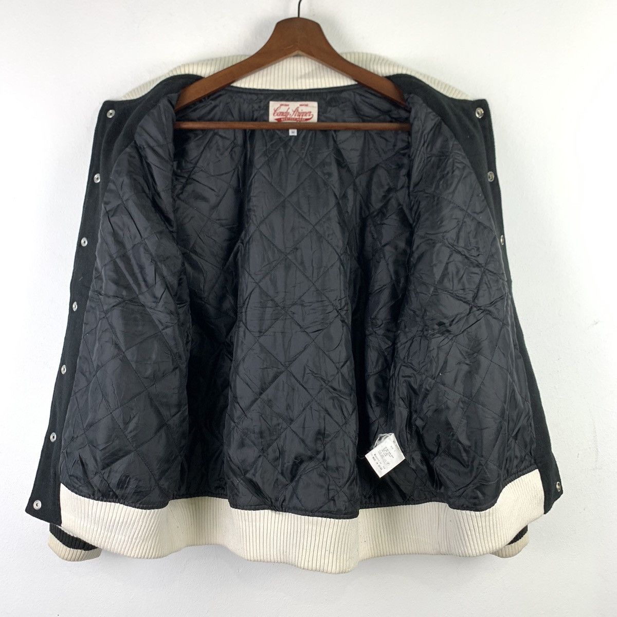 Japanese Brand 🔥NK124🔥Union Made Candy Stripper wool varsity jackets Size US M / EU 48-50 / 2 - 4 Thumbnail