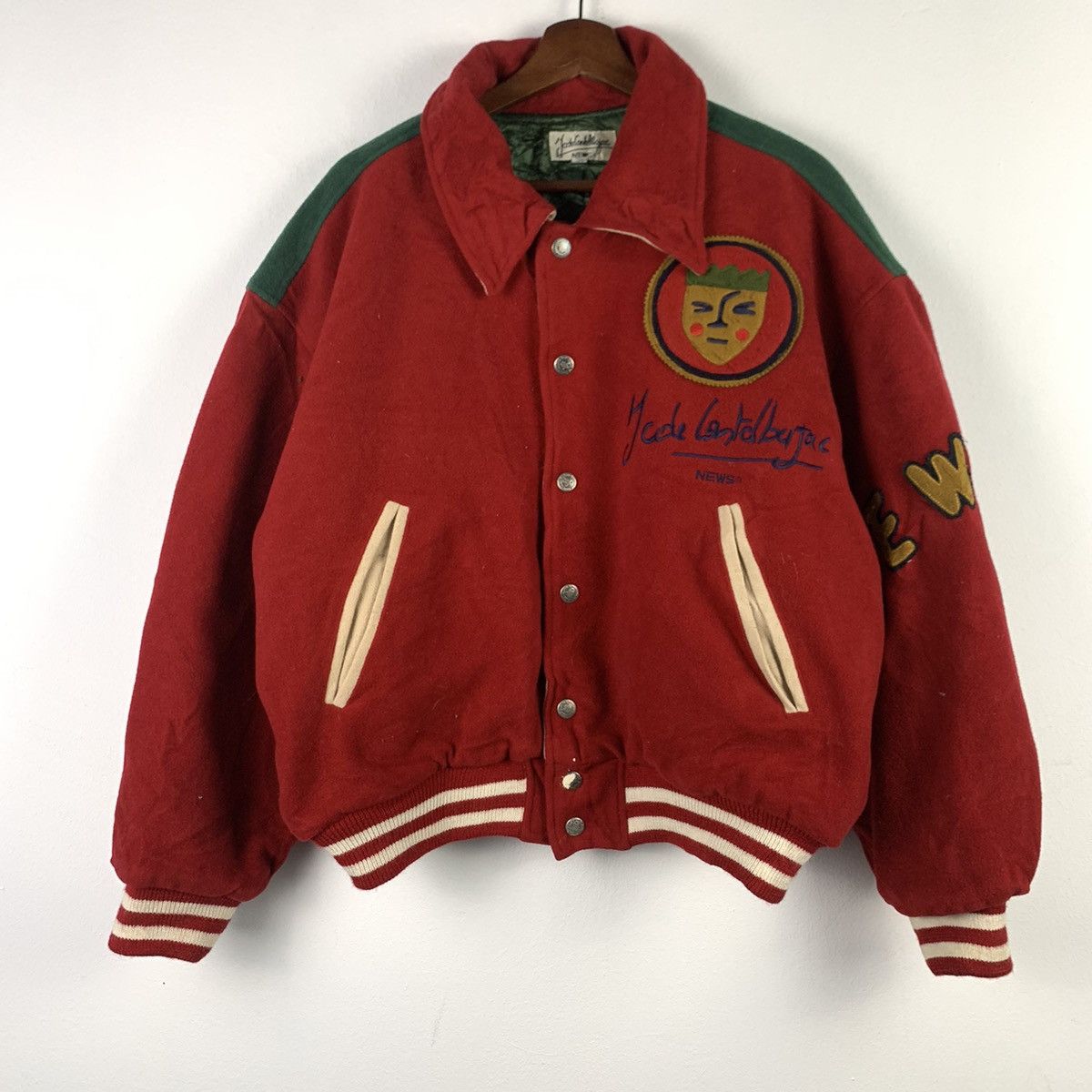 Jean Charles De Castelbajac × Vintage 🔥NK52🔥Jean Charles de Castelbajac wool varsity jackets Size US L / EU 52-54 / 3 - 1 Thumbnail