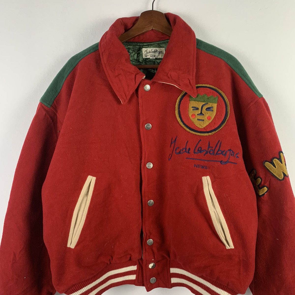 Jean Charles De Castelbajac × Vintage 🔥NK52🔥Jean Charles de Castelbajac wool varsity jackets Size US L / EU 52-54 / 3 - 2 Thumbnail