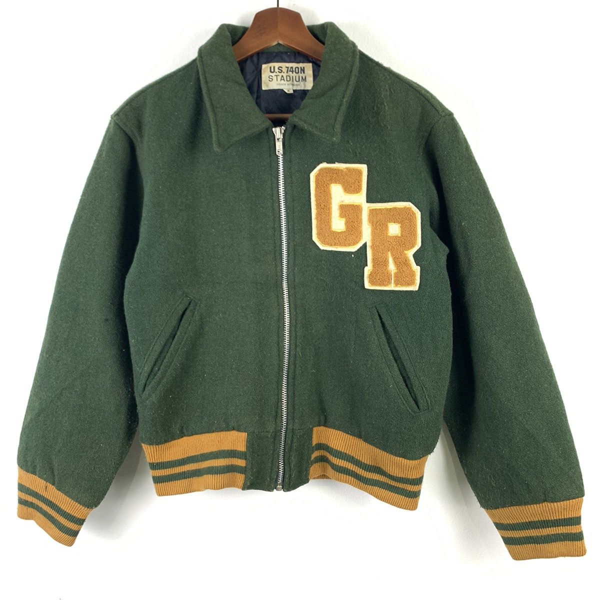 Vintage 🔥NK10🔥vintageU.S.740N STADIUM school Ball varsity jacket Size US S / EU 44-46 / 1 - 2 Thumbnail