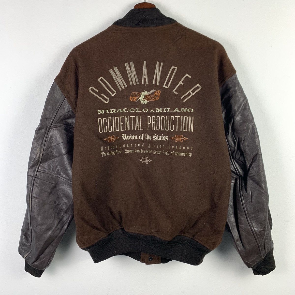 🔥NK50🔥VIABRERA Commander Leather varsity jackets