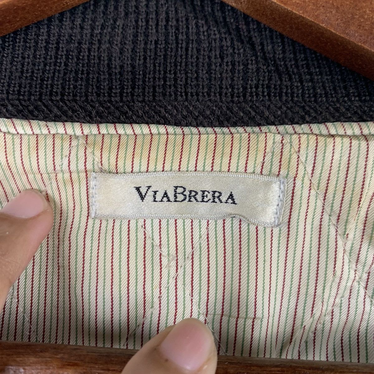 Japanese Brand × Vintage 🔥NK50🔥VIABRERA Commander Leather varsity jackets Size US L / EU 52-54 / 3 - 6 Thumbnail