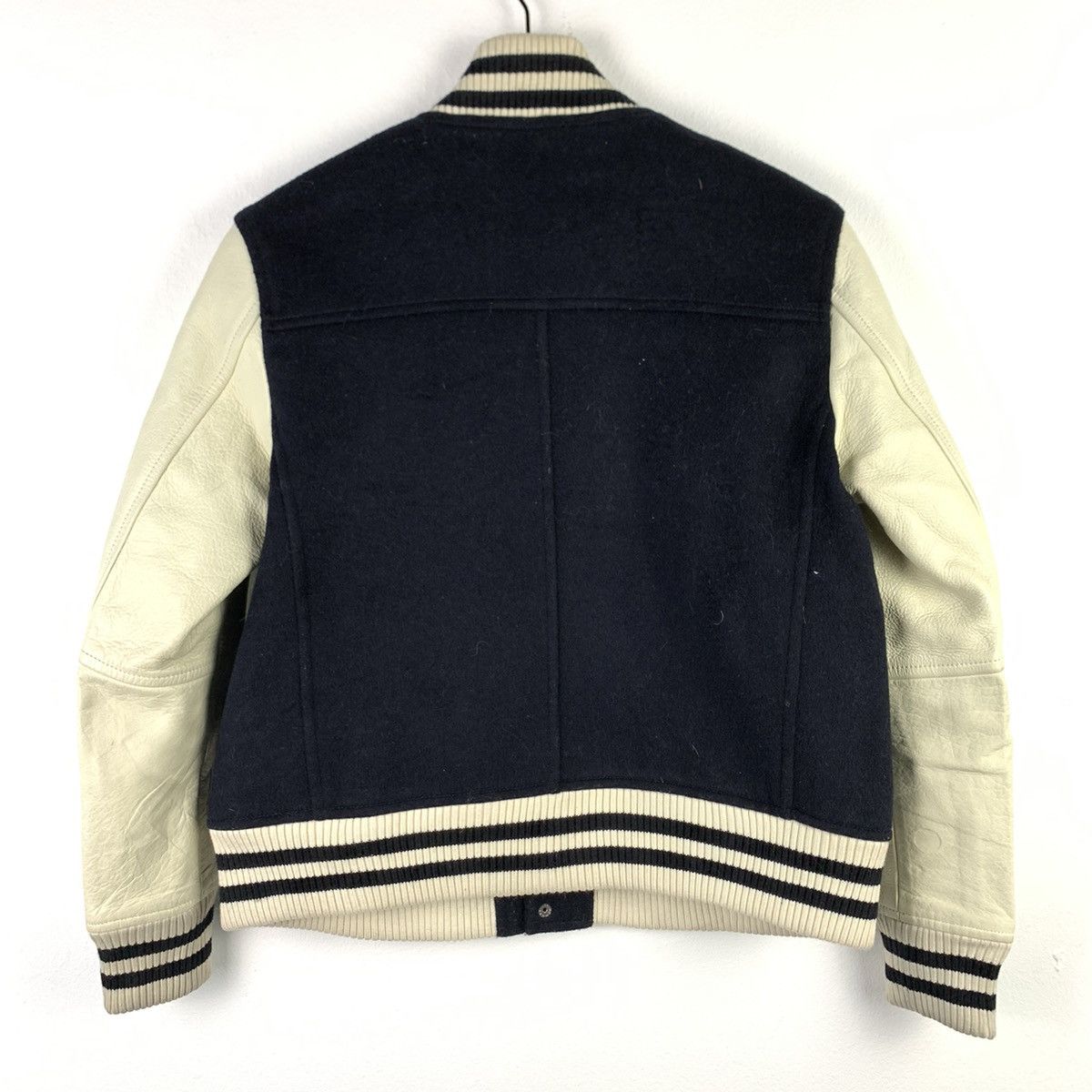 Japanese Brand 🔥NK22🔥Wool and Cashmete Leather varsity jackets Size US S / EU 44-46 / 1 - 2 Thumbnail