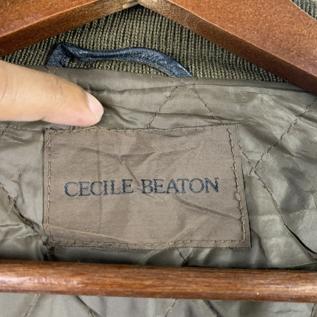 Japanese Brand × Vintage 🔥NK24🔥Vintage CECILE BEATON Leather varsity jackets Size US M / EU 48-50 / 2 - 5 Thumbnail