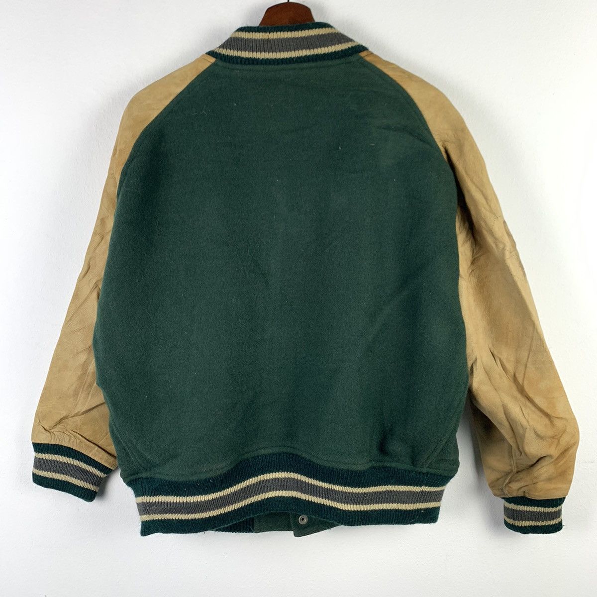 Japanese Brand × Vintage 🔥NK49🔥Japanesebrand outwear Leather varsity jackets Size US M / EU 48-50 / 2 - 2 Thumbnail