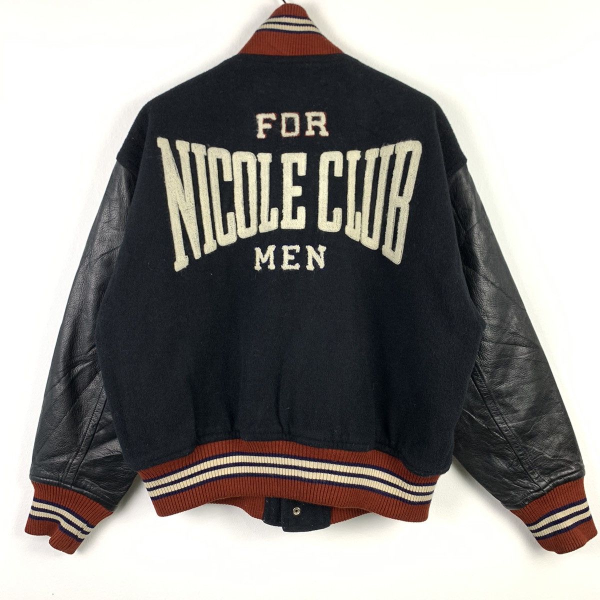 Vintage 🔥NEED GONE🔥NK5🔥Nicole club Leather varsity jacket Size US XL / EU 56 / 4 - 1 Thumbnail