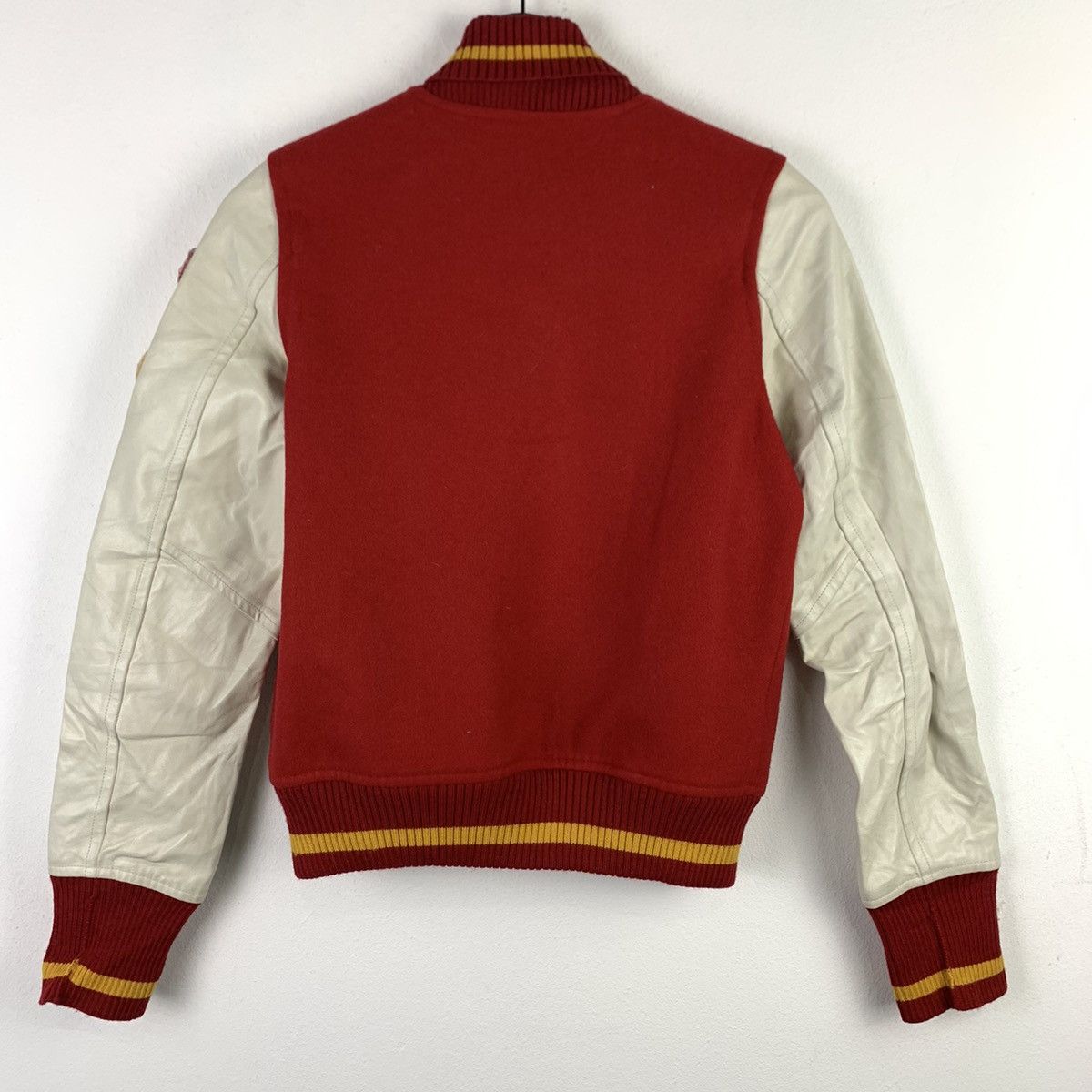 Japanese Brand 🔥NK76🔥Vert Dense outwear PU Leather varsity jackets Size US XS / EU 42 / 0 - 3 Thumbnail