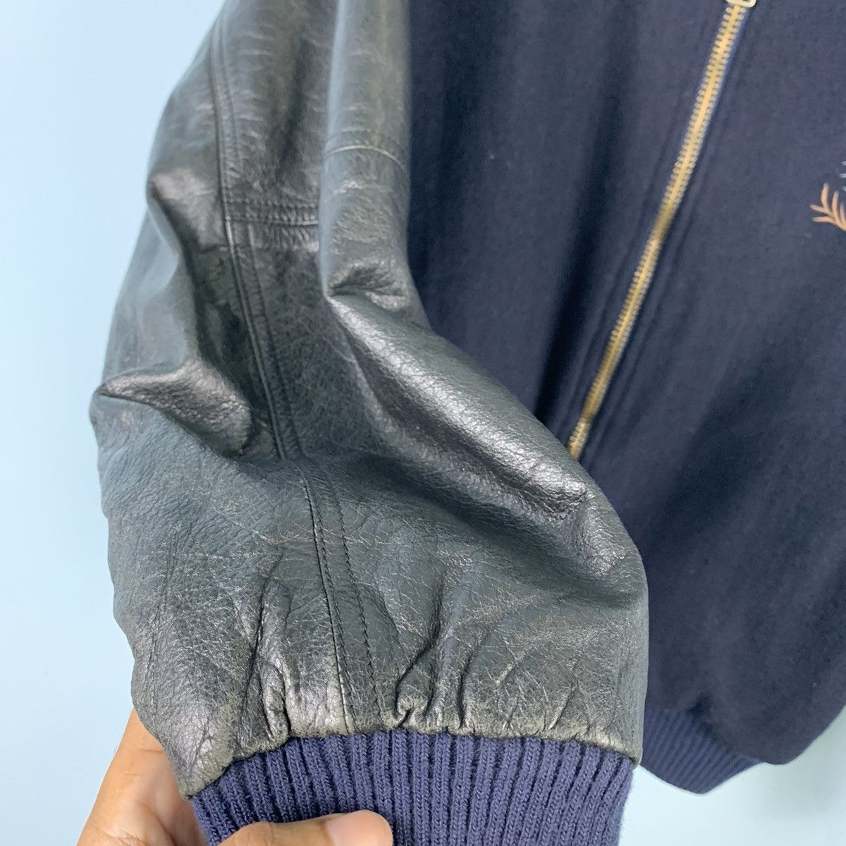 Japanese Brand × Vintage 🔥NEEDGONE🔥NS100🔥GRAY MAGIC Vinatge Varsity jacket Size US XL / EU 56 / 4 - 6 Thumbnail