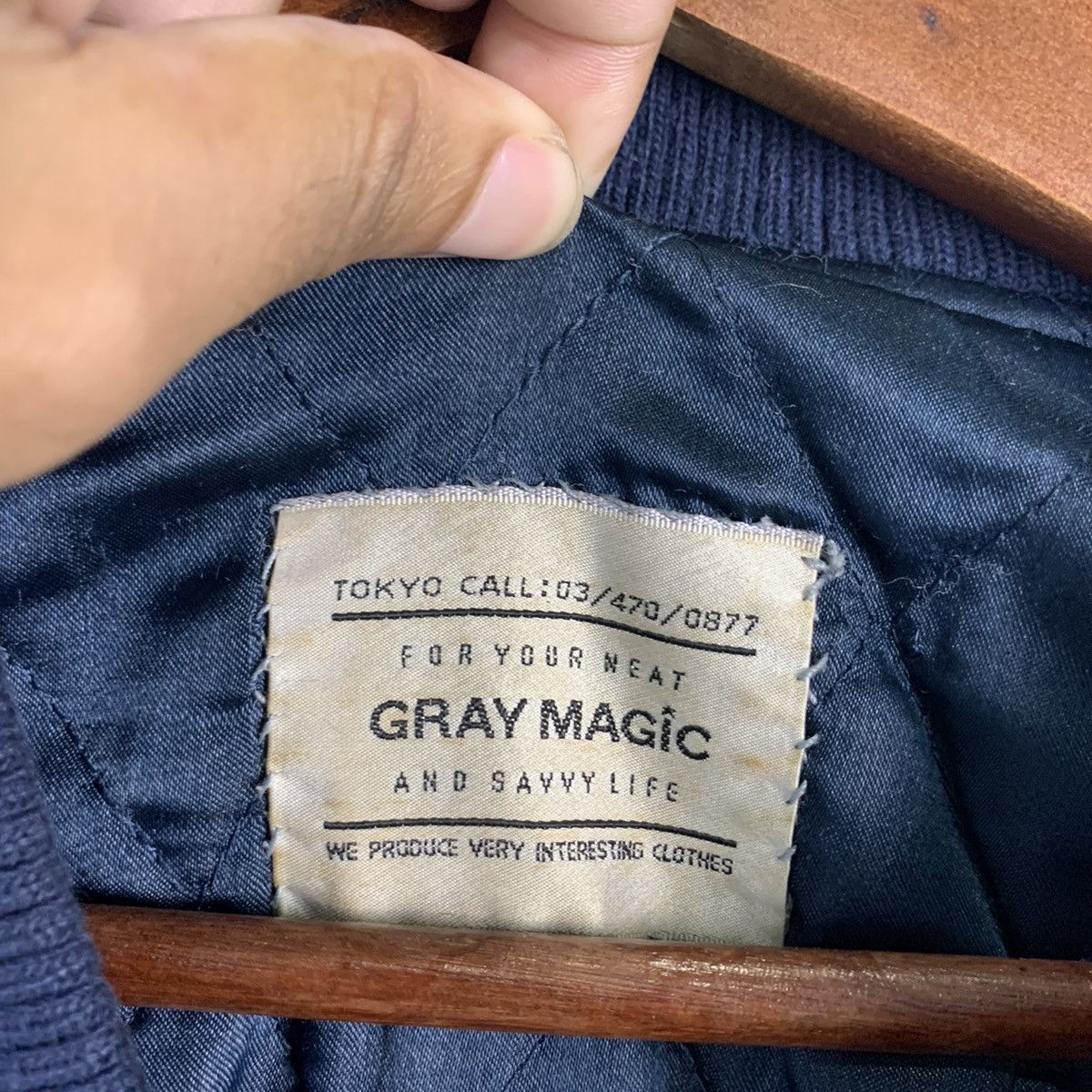 Japanese Brand × Vintage 🔥NEEDGONE🔥NS100🔥GRAY MAGIC Vinatge Varsity jacket Size US XL / EU 56 / 4 - 8 Thumbnail