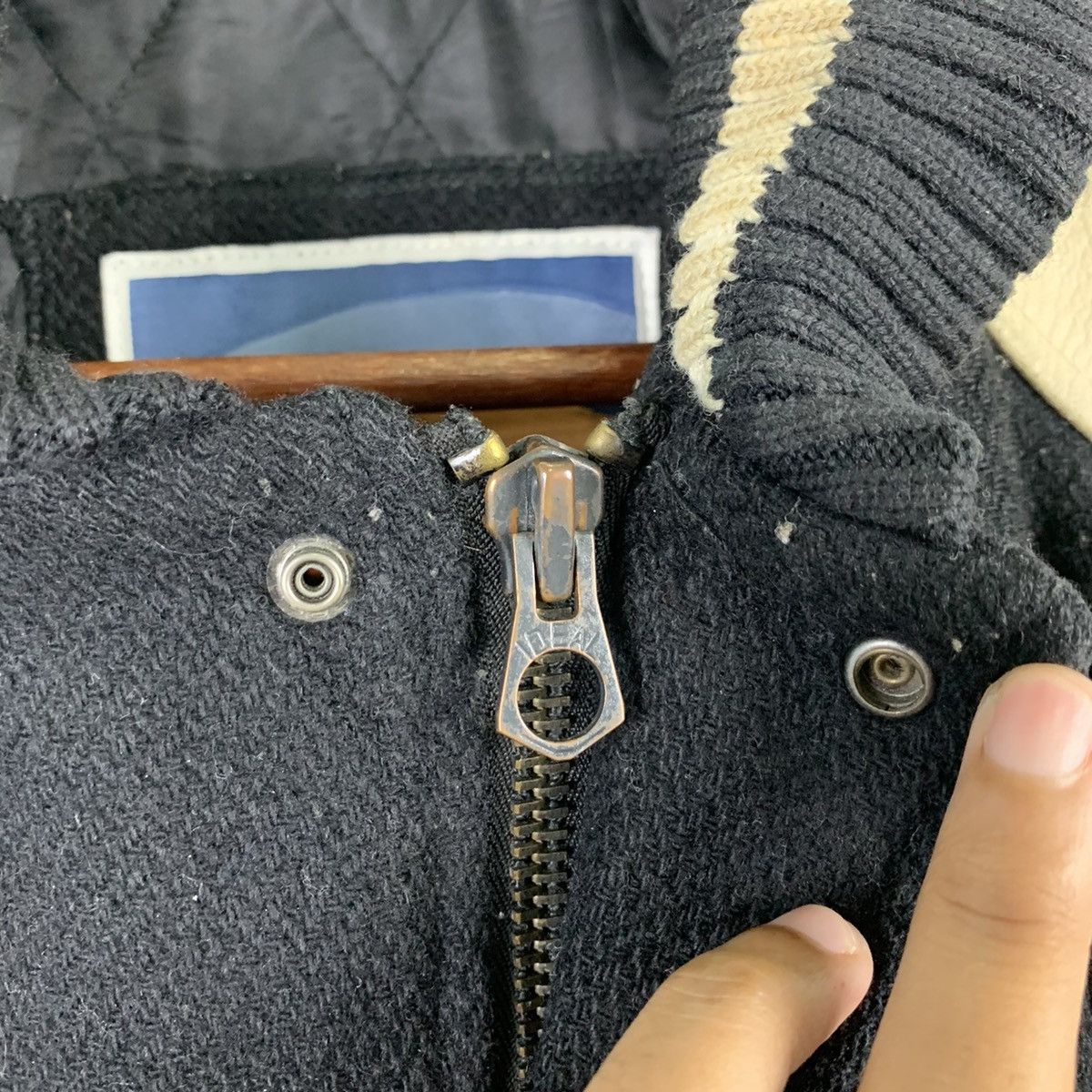 Japanese Brand × Vintage 🔥NEED GONE🔥NK3🔥ORAQLE Vintage Leather varsity Jackets Size US M / EU 48-50 / 2 - 7 Thumbnail