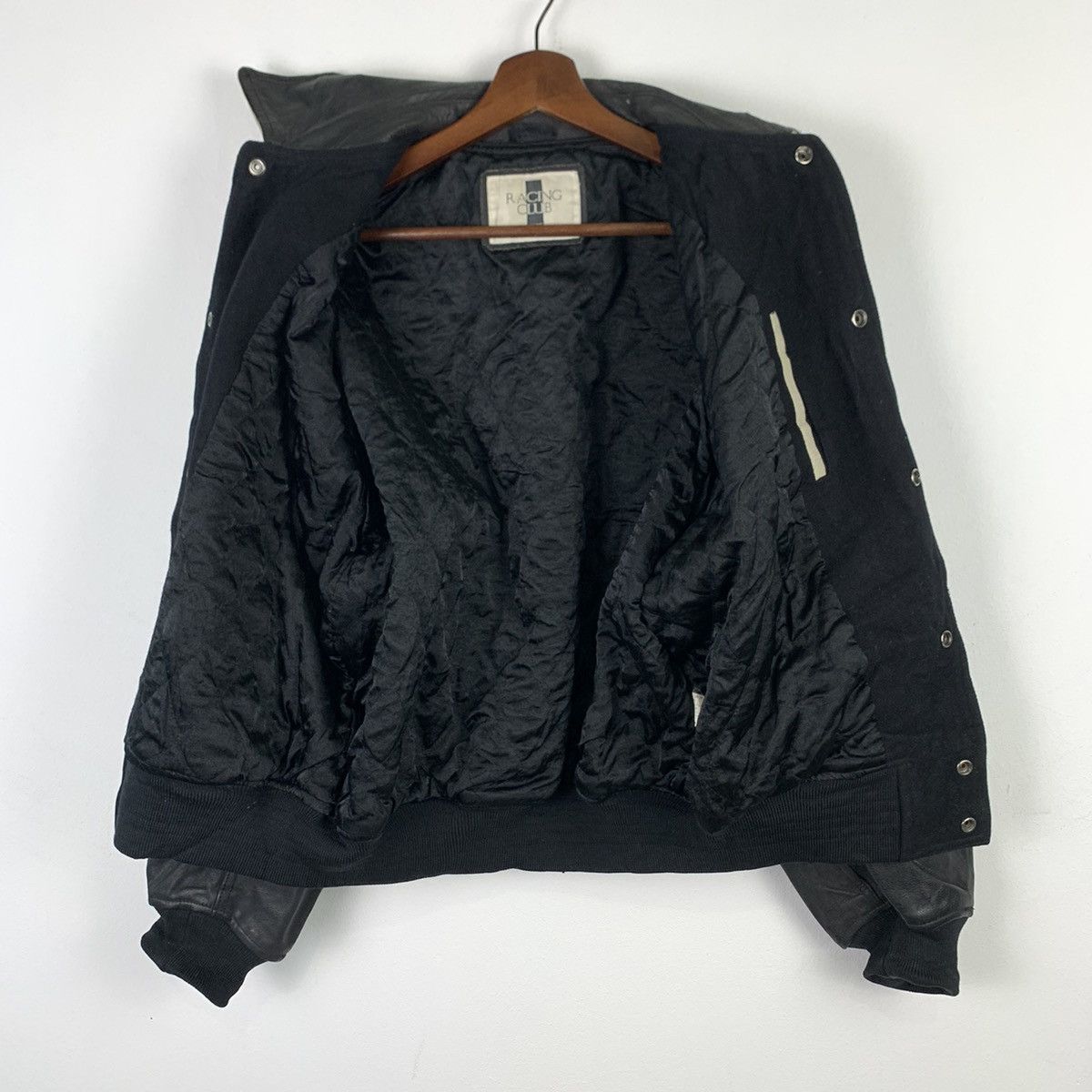 Vintage 🔥NK57🔥Vintage RACING CLUB TAKA-Q Leather Varsity jackets Size US M / EU 48-50 / 2 - 4 Thumbnail