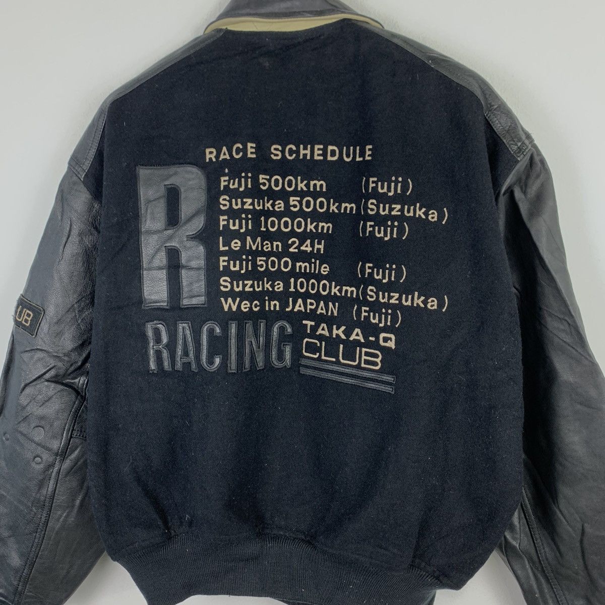 Vintage 🔥NK57🔥Vintage RACING CLUB TAKA-Q Leather Varsity jackets Size US M / EU 48-50 / 2 - 2 Thumbnail