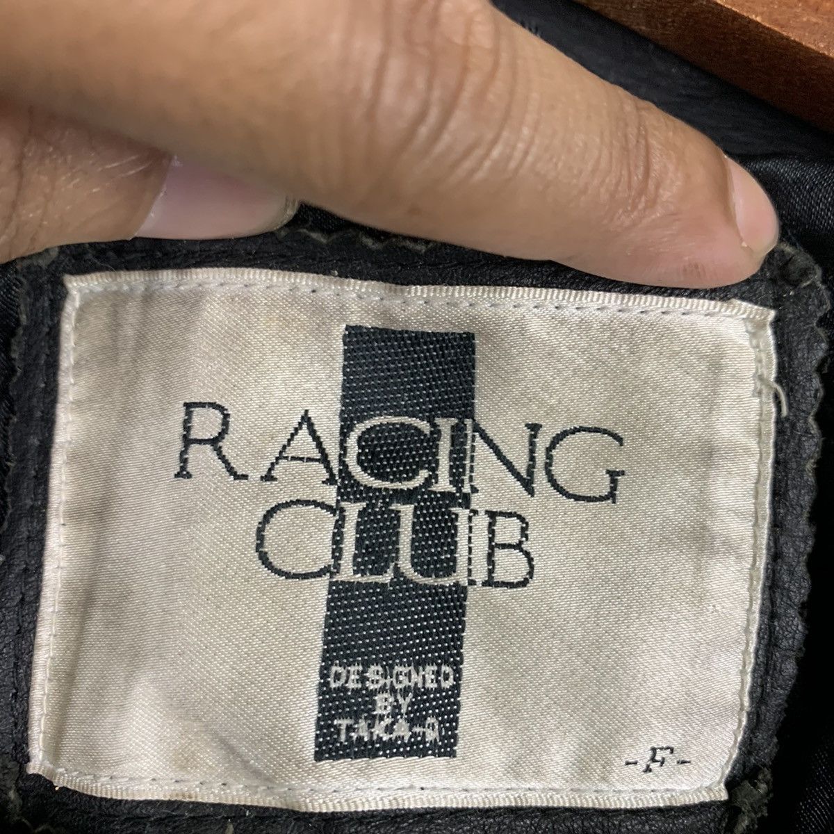 Vintage 🔥NK57🔥Vintage RACING CLUB TAKA-Q Leather Varsity jackets Size US M / EU 48-50 / 2 - 8 Thumbnail