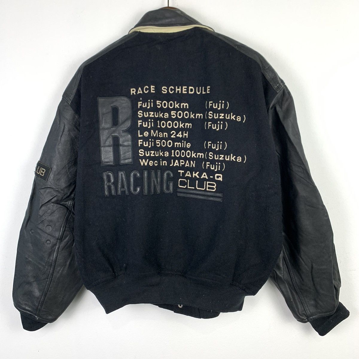 Vintage 🔥NK57🔥Vintage RACING CLUB TAKA-Q Leather Varsity jackets Size US M / EU 48-50 / 2 - 1 Thumbnail