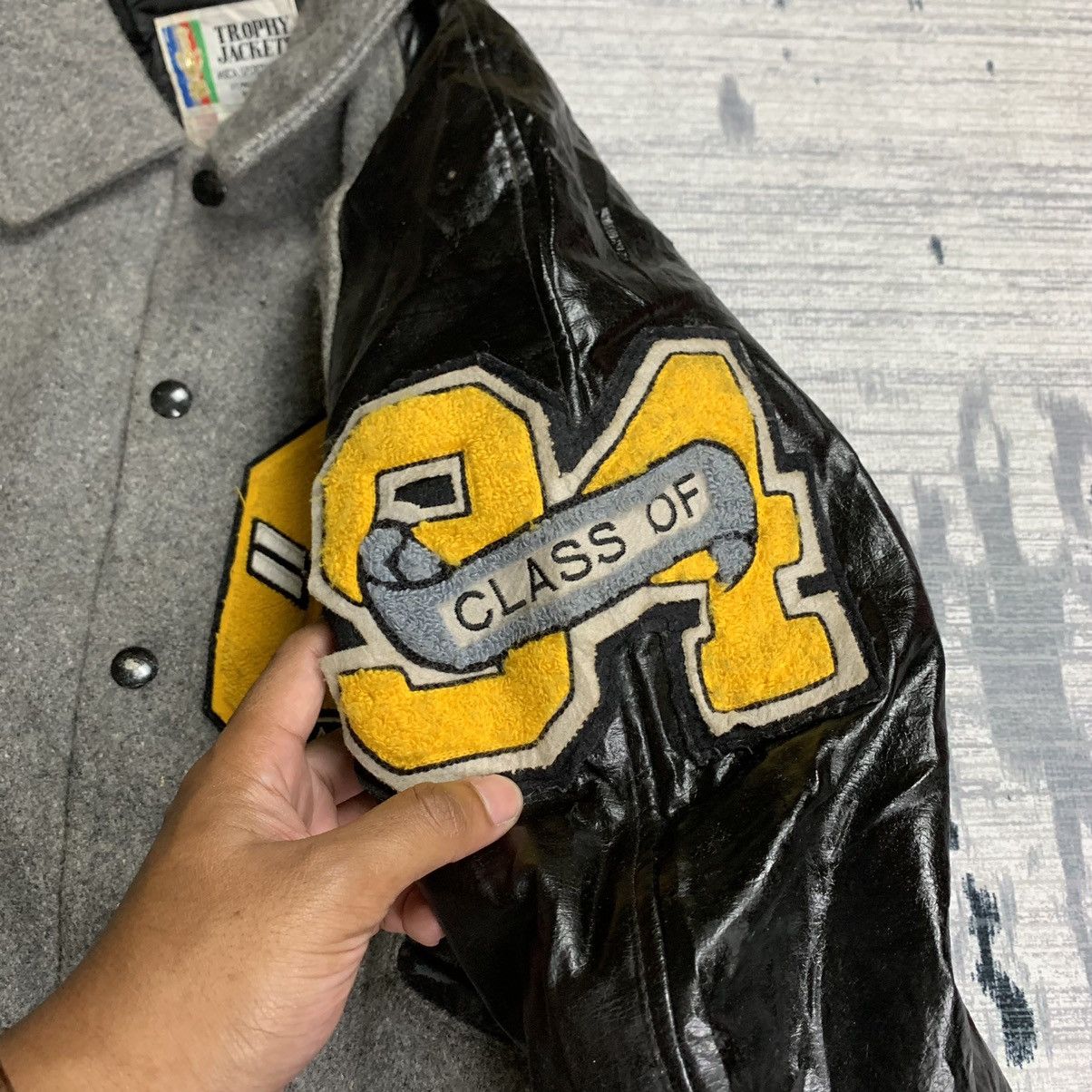 Trophy Clothing × Vintage 🔥NN13🔥Vintage TROPHY varsity jackets Size US L / EU 52-54 / 3 - 9 Thumbnail