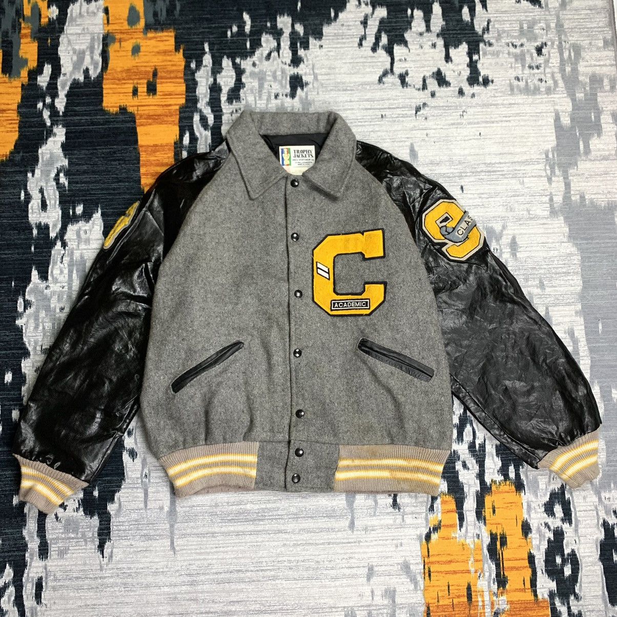 Trophy Clothing × Vintage 🔥NN13🔥Vintage TROPHY varsity jackets Size US L / EU 52-54 / 3 - 3 Thumbnail