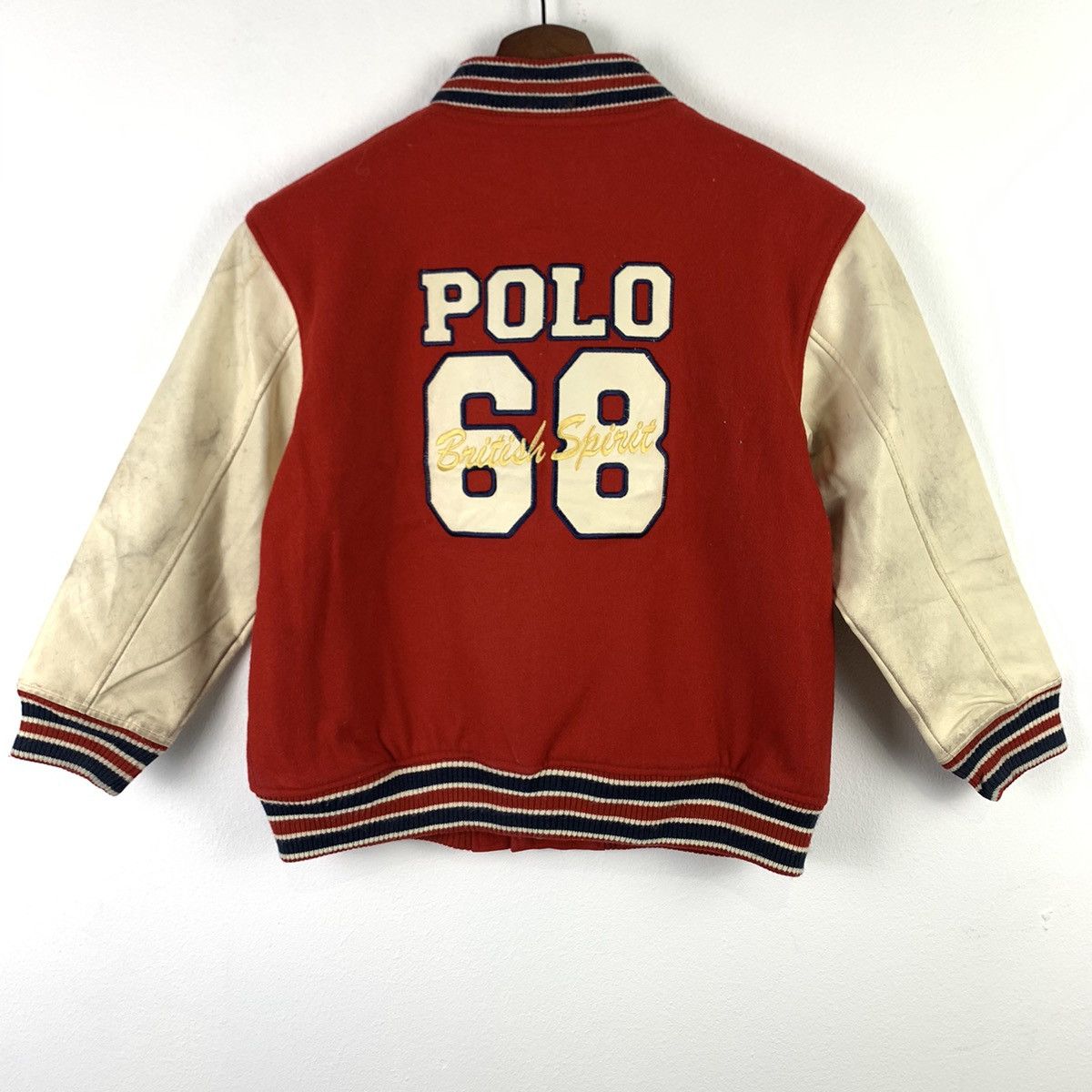 Polo Ralph Lauren 🔥NEED GONE🔥NK13🔥PoLo children Pu Leather varsity jacket Size US S / EU 44-46 / 1 - 1 Thumbnail