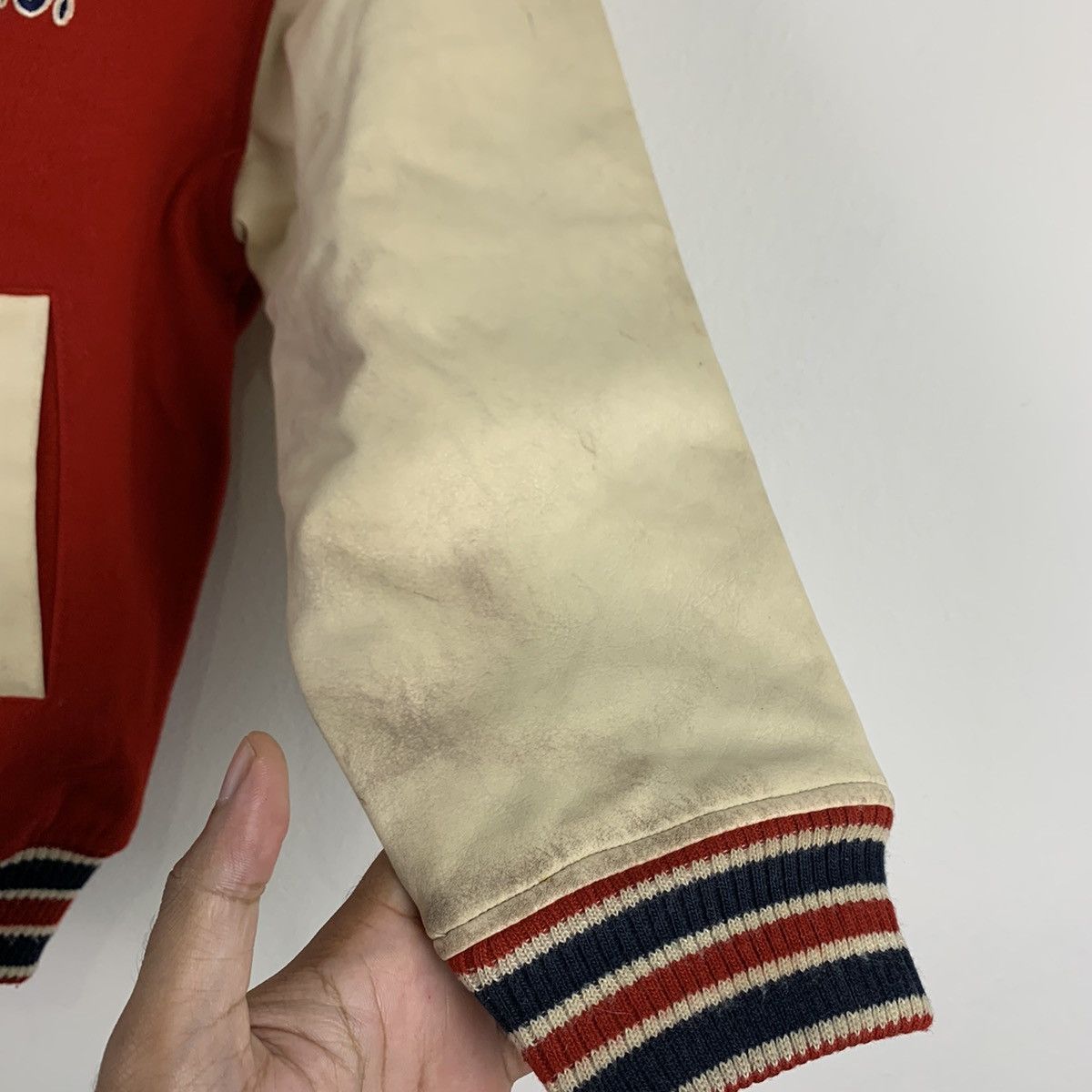 Polo Ralph Lauren 🔥NEED GONE🔥NK13🔥PoLo children Pu Leather varsity jacket Size US S / EU 44-46 / 1 - 4 Thumbnail