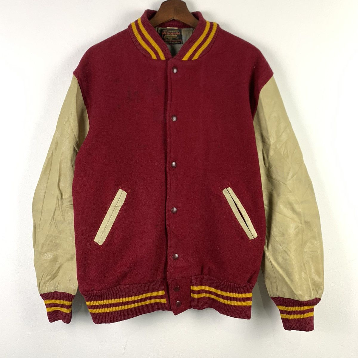 Skookum × Vintage 🔥NK32🔥vintage SKOOKUM Leather varsity jackets Size US M / EU 48-50 / 2 - 1 Thumbnail