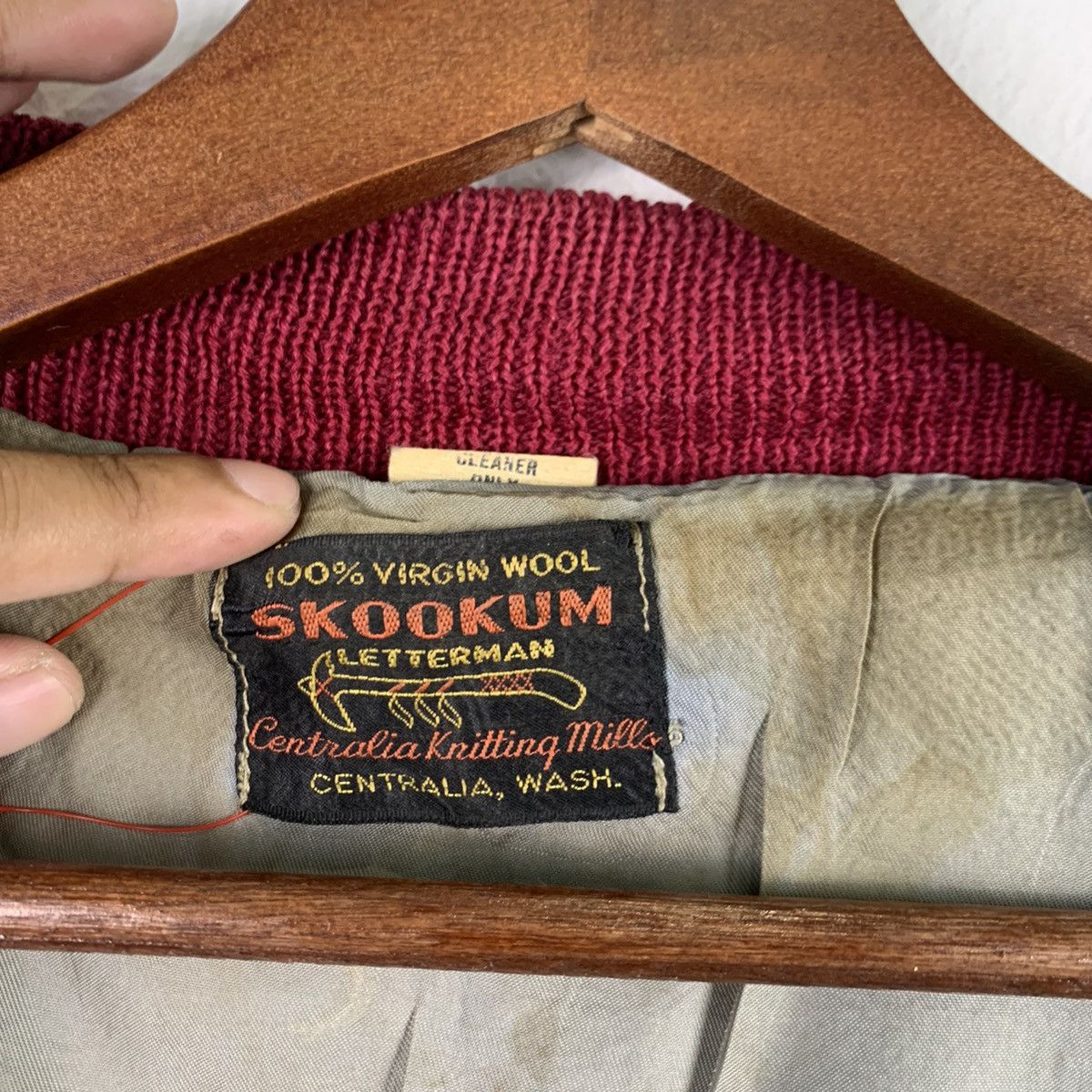 Skookum × Vintage 🔥NK32🔥vintage SKOOKUM Leather varsity jackets Size US M / EU 48-50 / 2 - 9 Thumbnail