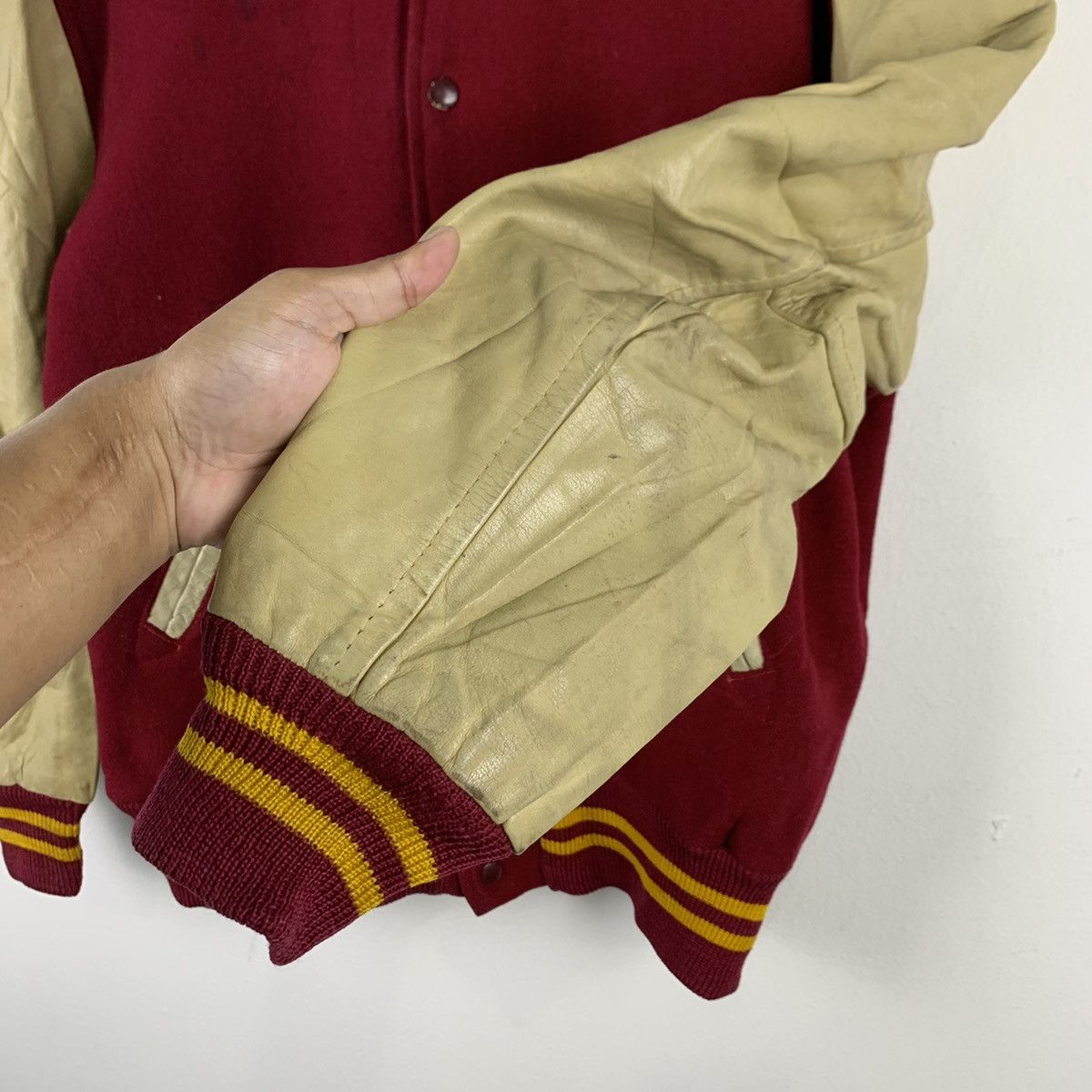 Skookum × Vintage 🔥NK32🔥vintage SKOOKUM Leather varsity jackets Size US M / EU 48-50 / 2 - 5 Thumbnail