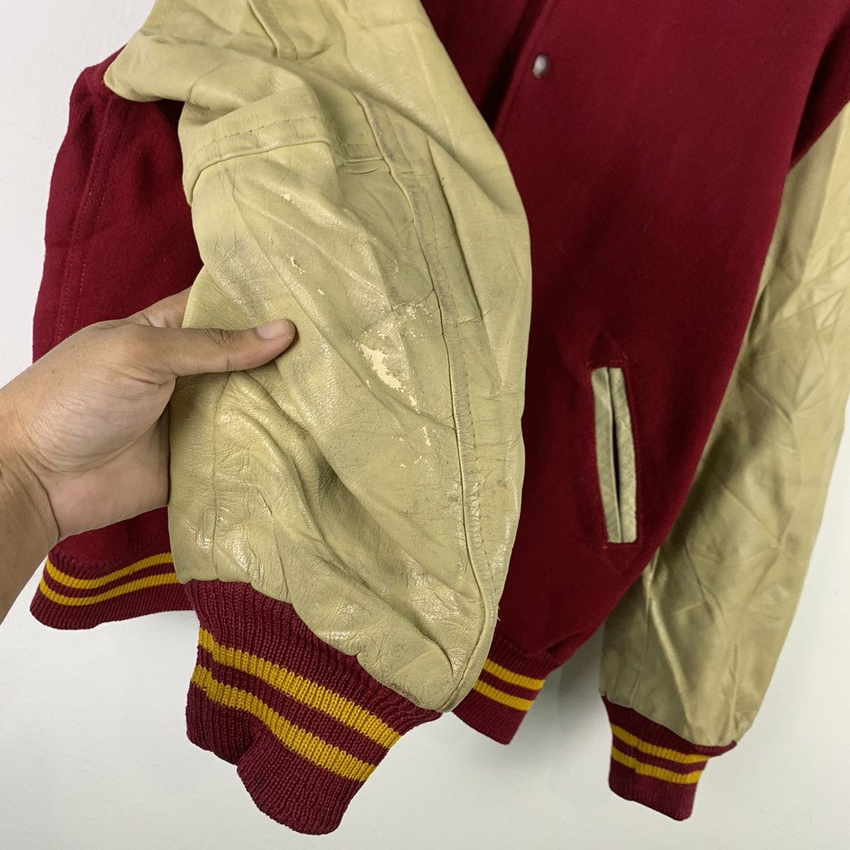 Skookum × Vintage 🔥NK32🔥vintage SKOOKUM Leather varsity jackets Size US M / EU 48-50 / 2 - 6 Thumbnail