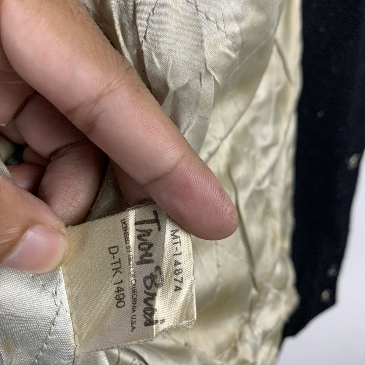 Japanese Brand 🔥NK44🔥Tony Bnoi CAlifornia Pu Leather varsity jackets Size US M / EU 48-50 / 2 - 8 Thumbnail