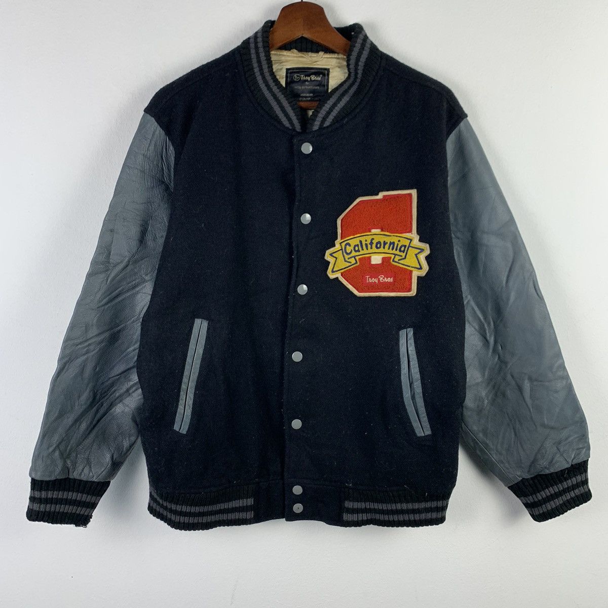 Japanese Brand 🔥NK44🔥Tony Bnoi CAlifornia Pu Leather varsity jackets Size US M / EU 48-50 / 2 - 1 Thumbnail