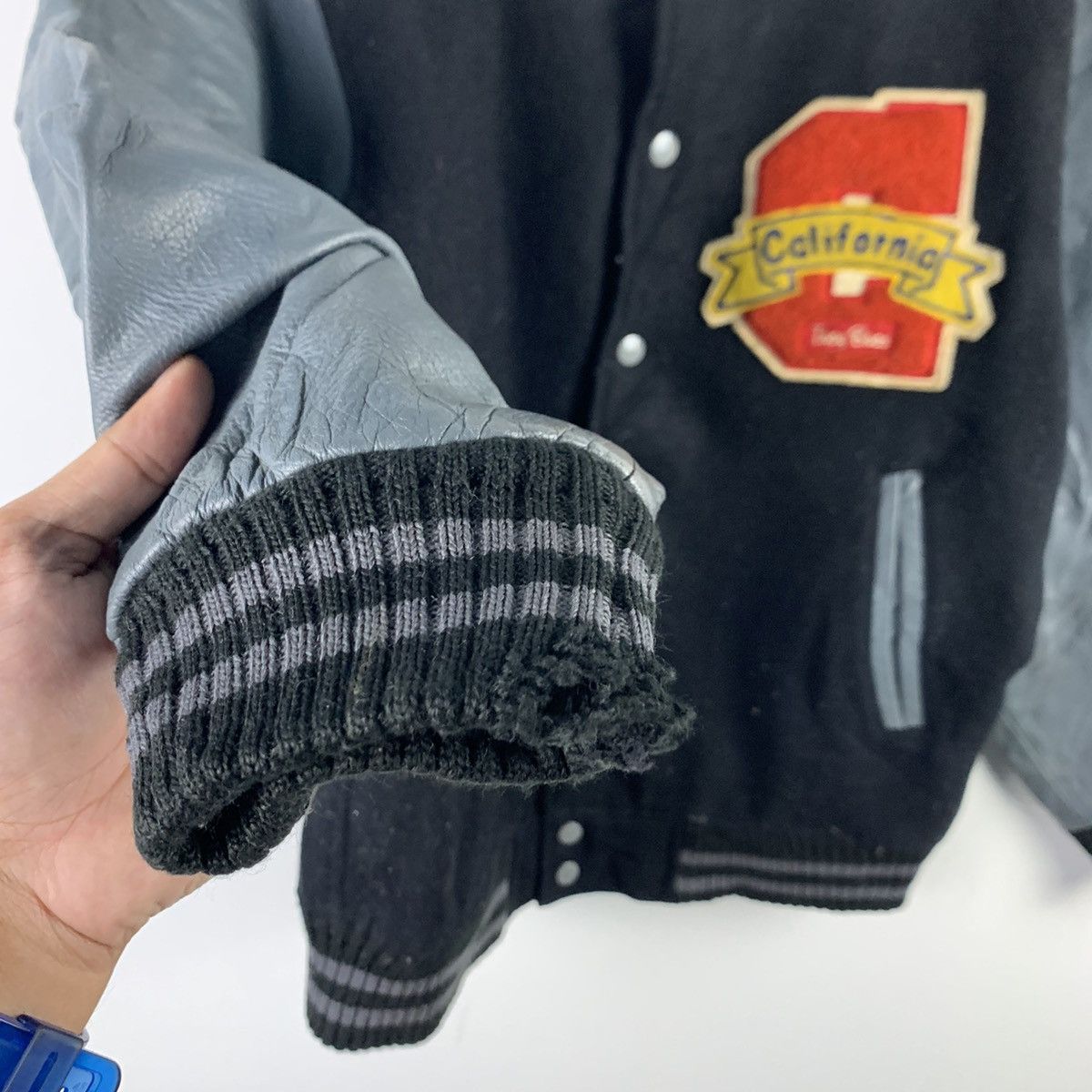 Japanese Brand 🔥NK44🔥Tony Bnoi CAlifornia Pu Leather varsity jackets Size US M / EU 48-50 / 2 - 4 Thumbnail