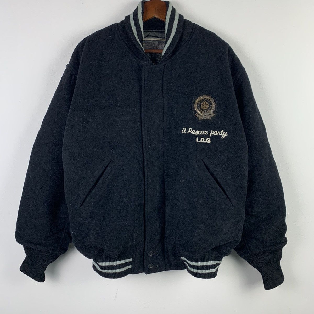 BIGI × Vintage 🔥NS303🔥VTG BIGI coast guard wool varsityjackets Size US L / EU 52-54 / 3 - 2 Thumbnail