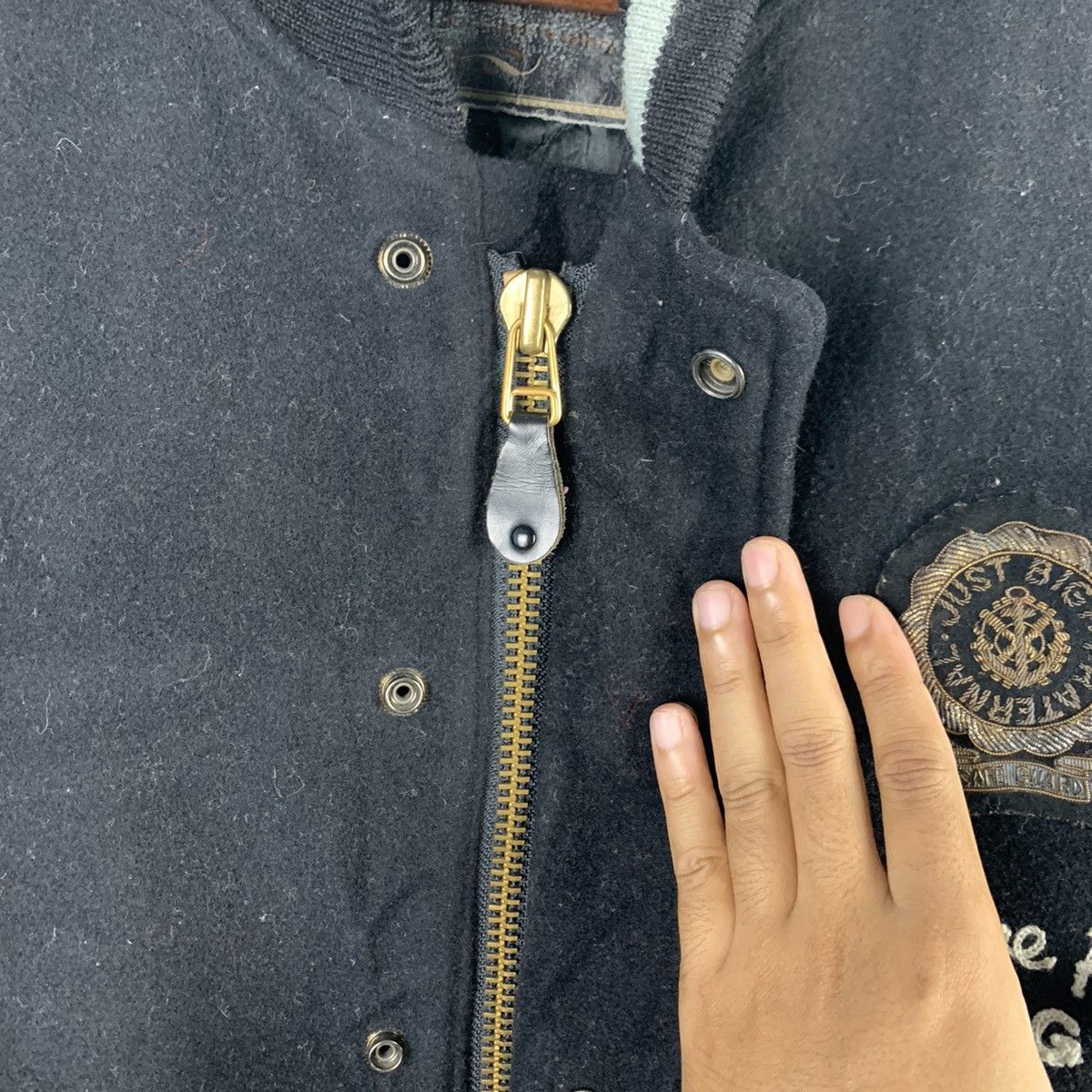 BIGI × Vintage 🔥NS303🔥VTG BIGI coast guard wool varsityjackets Size US L / EU 52-54 / 3 - 5 Thumbnail