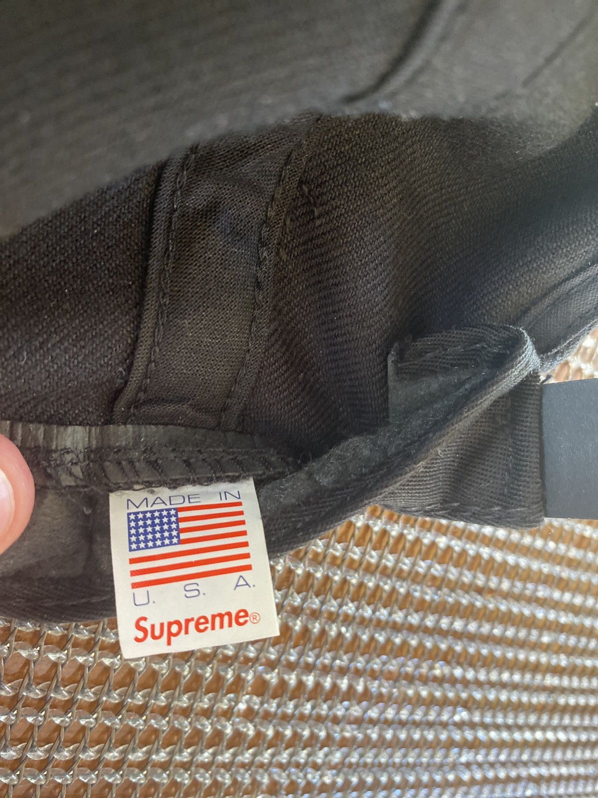 Supreme Supreme Burning World USA hat Black Size ONE SIZE - 3 Thumbnail