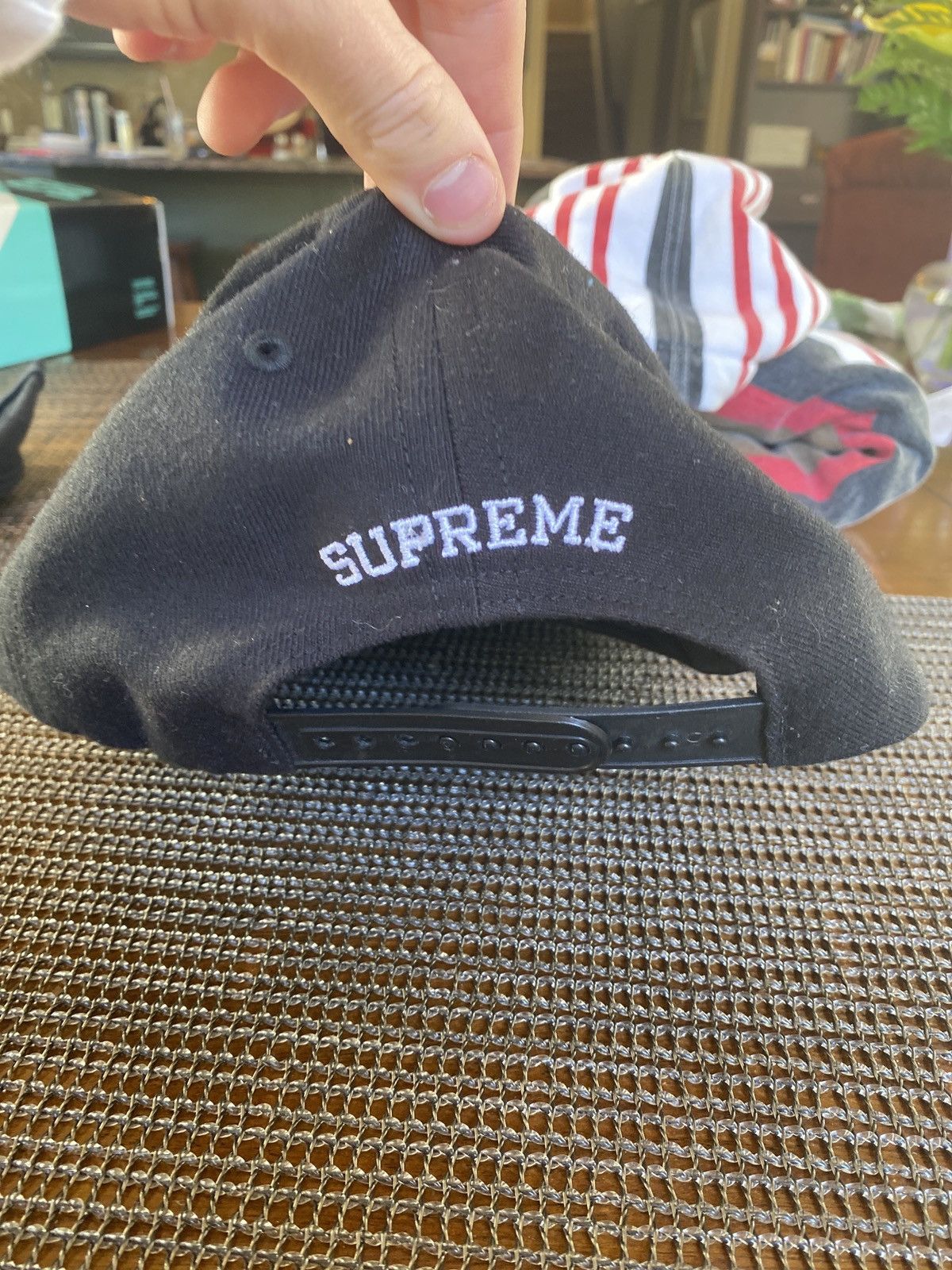 Supreme Supreme Burning World USA hat Black Size ONE SIZE - 2 Thumbnail
