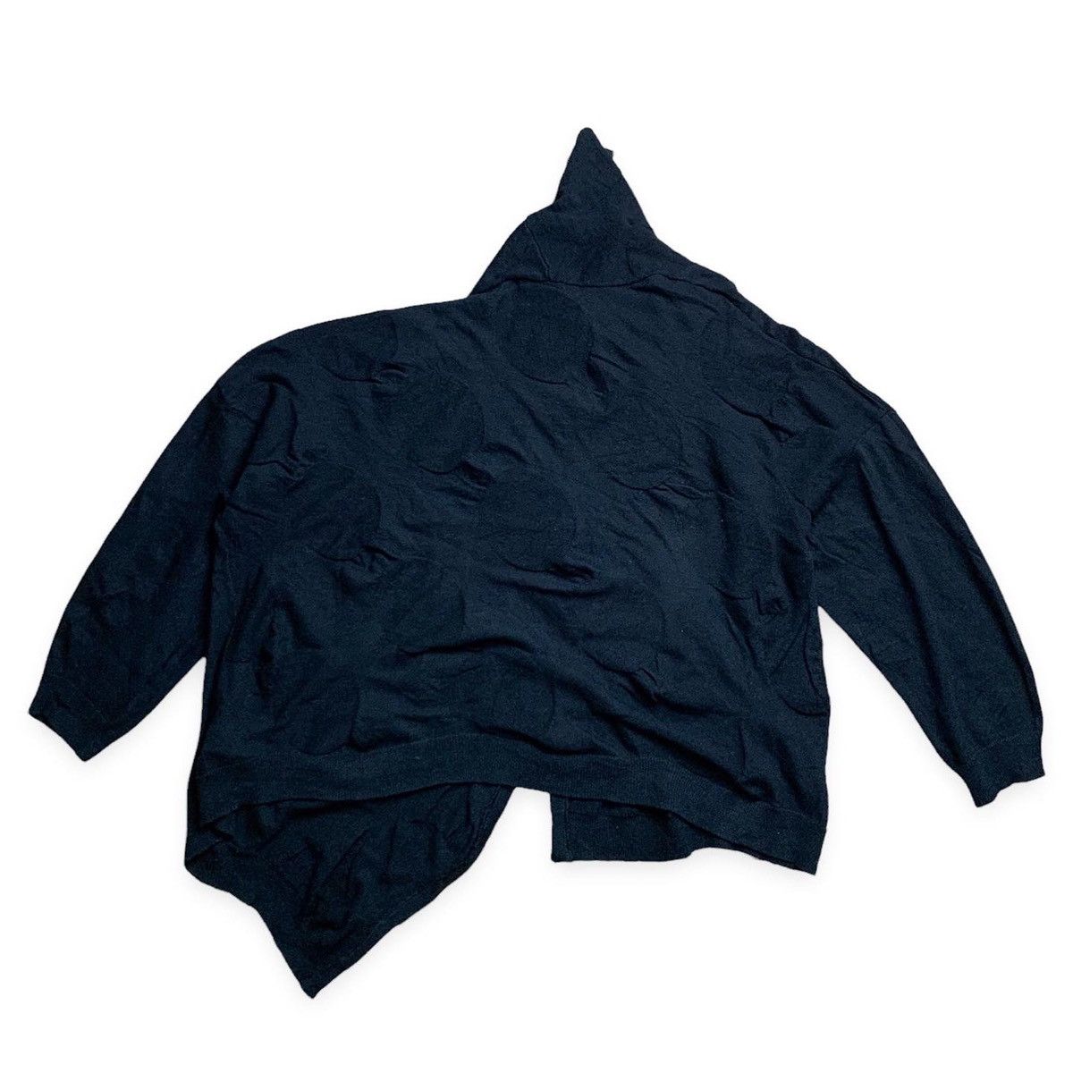Yohji Yamamoto Y’S Yohji Asymmetric Embossed Cardigan Size US M / EU 48-50 / 2 - 6 Thumbnail
