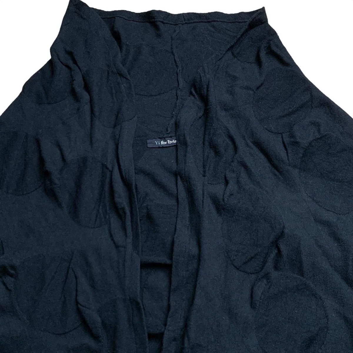 Yohji Yamamoto Y’S Yohji Asymmetric Embossed Cardigan Size US M / EU 48-50 / 2 - 2 Thumbnail