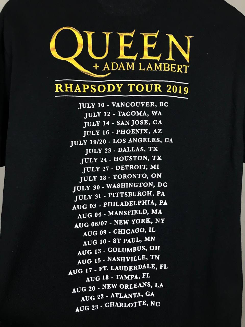 Band Tees × Vintage Queen x Adam Lambert vintage rock band tour tee Size US M / EU 48-50 / 2 - 7 Thumbnail