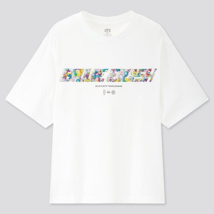 Billie Eilish S Women's BILLIE EILISH TAKASHI MURAKAMI WHITE T-SHIRT Size S / US 4 / IT 40 - 5 Thumbnail