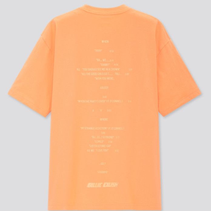Billie Eilish XS UNIQLO BILLIE EILISH TAKASHI MURAKAMI ORANGE T-SHIRT Size US XS / EU 42 / 0 - 8 Thumbnail