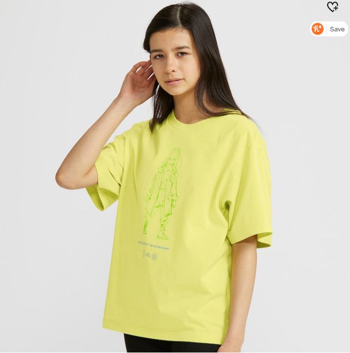 Billie Eilish Small Women's BILLIE EILISH TAKASHI MURAKAMI GREEN T-SHIRT Size S / US 4 / IT 40 - 3 Thumbnail