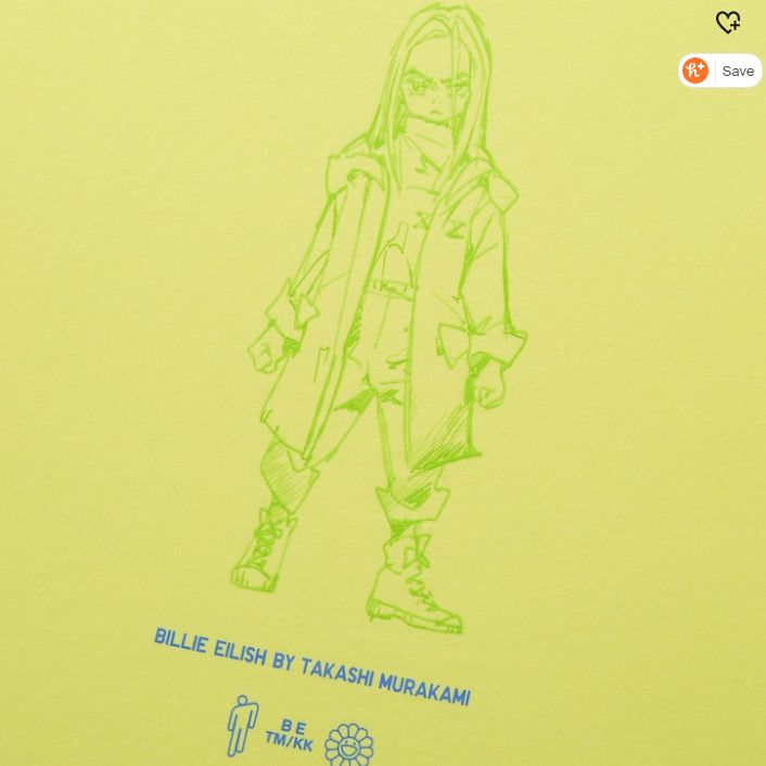 Billie Eilish Small Women's BILLIE EILISH TAKASHI MURAKAMI GREEN T-SHIRT Size S / US 4 / IT 40 - 2 Thumbnail