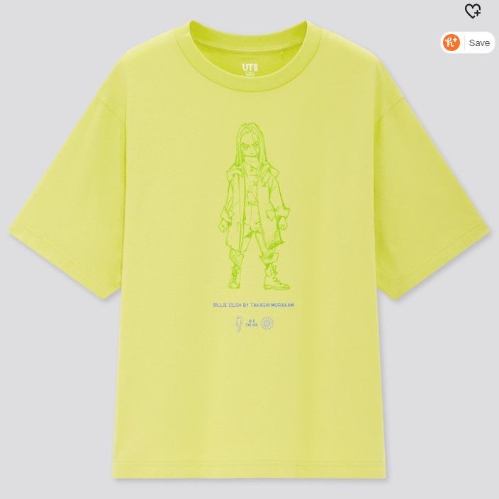 Billie Eilish Small Women's BILLIE EILISH TAKASHI MURAKAMI GREEN T-SHIRT Size S / US 4 / IT 40 - 1 Thumbnail